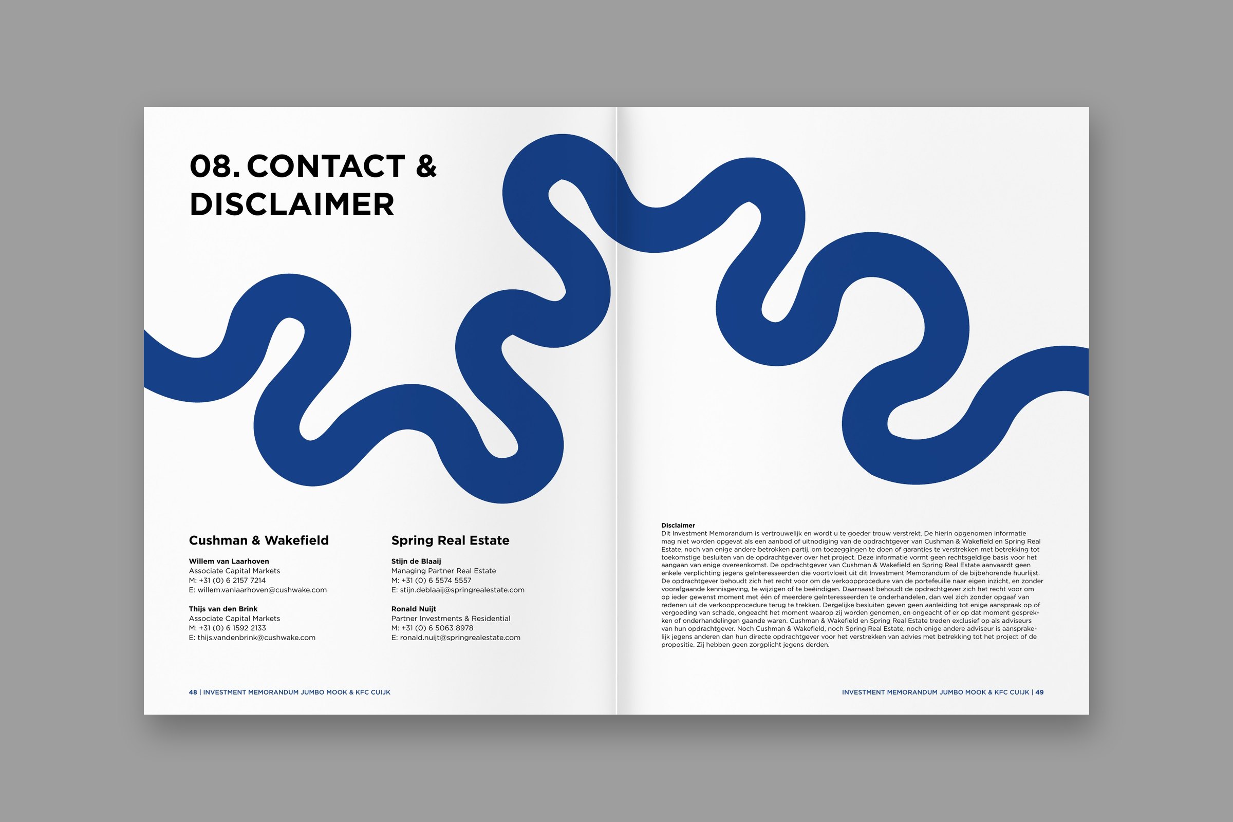 IM spread: contact & disclaimer